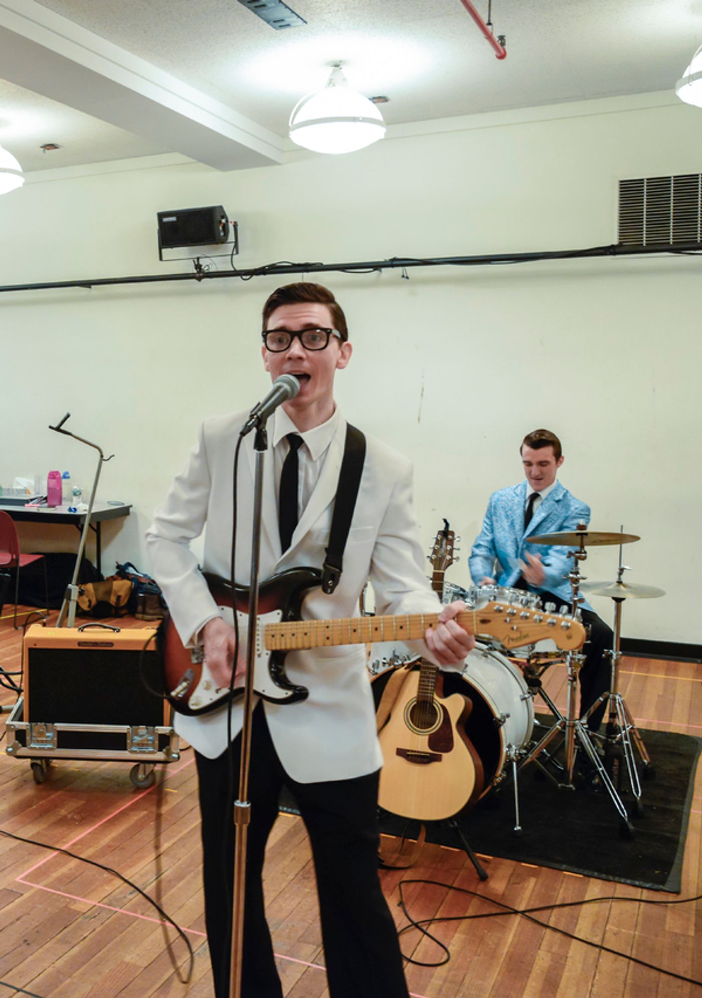 Photo Flash: Oh, Boy! Go Inside Rehearsal with John Dewey, Hunter Foster and More for BCP & Kimmel Center's BUDDY: THE BUDDY HOLLY STORY  Image