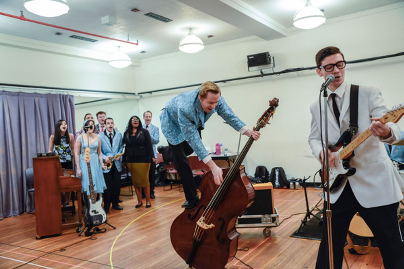 Photo Flash: Oh, Boy! Go Inside Rehearsal with John Dewey, Hunter Foster and More for BCP & Kimmel Center's BUDDY: THE BUDDY HOLLY STORY  Image