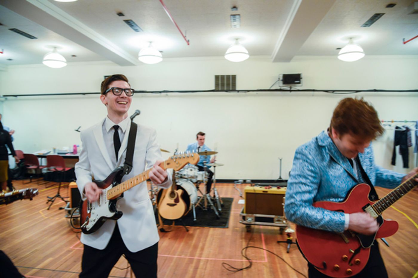 Photo Flash: Oh, Boy! Go Inside Rehearsal with John Dewey, Hunter Foster and More for BCP & Kimmel Center's BUDDY: THE BUDDY HOLLY STORY  Image