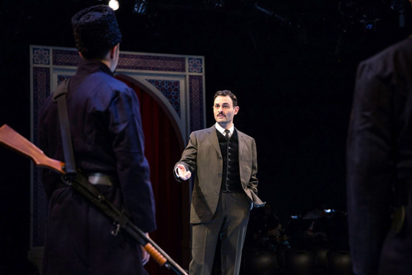 Photo Flash: First Look at Arian Moayed, Sherie Rene Scott, Micah Stock and More in Waterwell's Dual-Language HAMLET Photo Flash: First Look at Arian Moayed, Sherie Rene Scott, Micah Stock and More in Waterwell's Dual-Language HAMLET Image