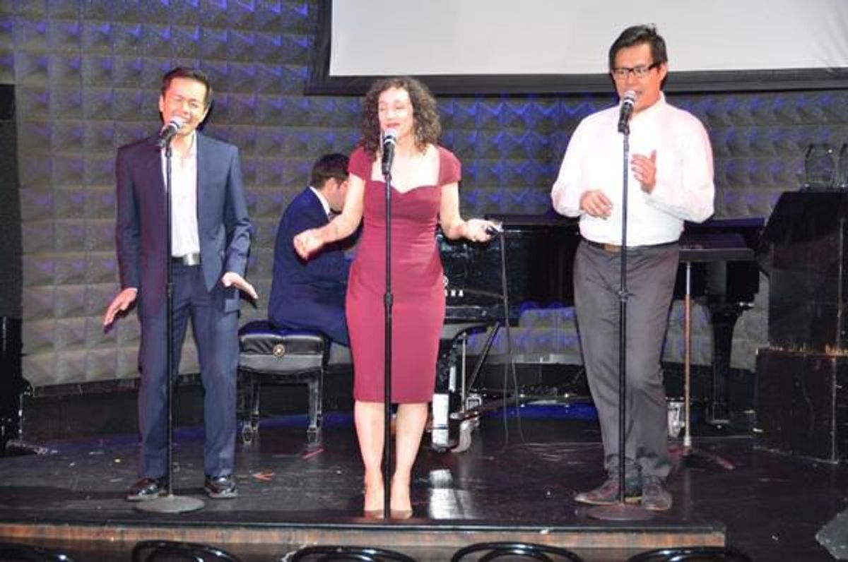 Stephen Eng, Gabrielle Stravelli and Kelvin Moon Loh at 