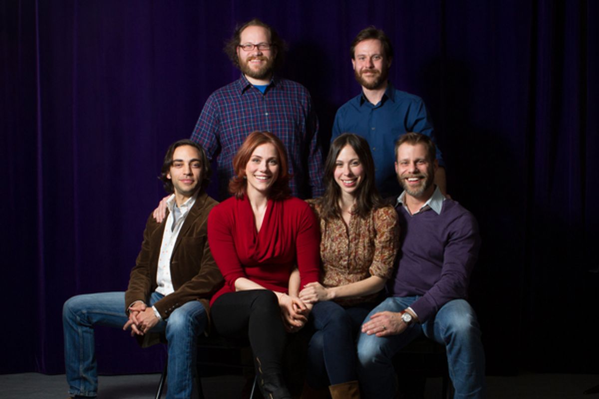 The cast of Fiasco Theater's THE IMAGINARY INVALID at The Old Globe. Photo by Alexis Buatti-Ramos. at 