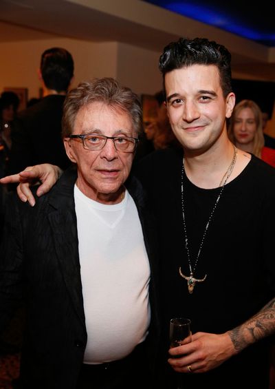 Frankie Valli and cast member Mark Ballas Photo