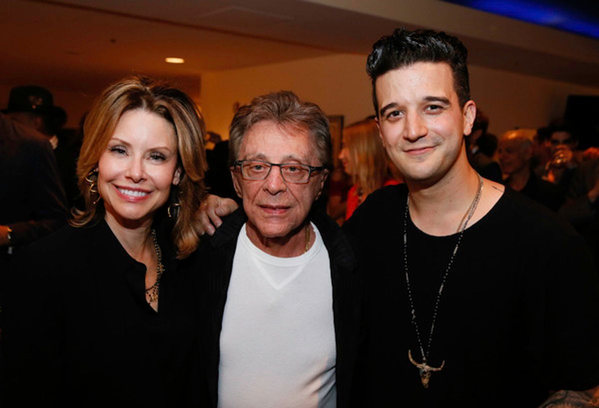 Jackie Jacobs, Frankie Valli and cast member Mark Ballas at 