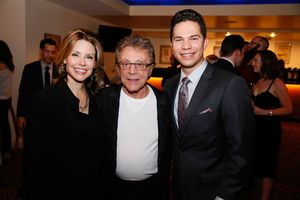 Jackie Jacobs, Frankie Valli and cast member Miguel Jarquin-Moreland Photo