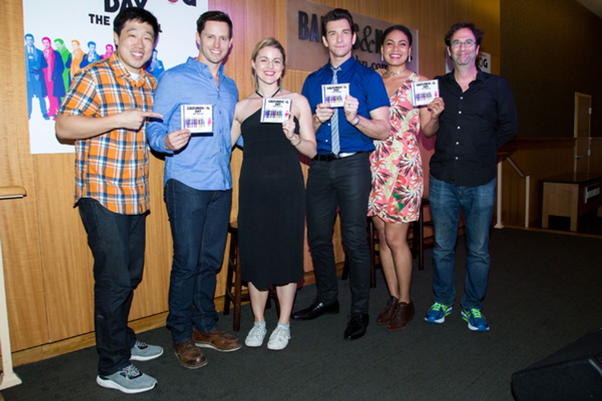 Raymond J. Lee, Andrew Call, Rebecca Faulkenberry, Andy Karl, Barrett Doss, Danny Rubin at 