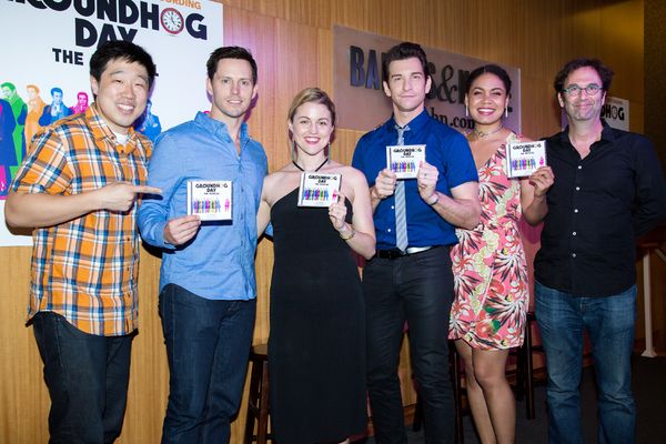 Raymond J. Lee, Andrew Call, Rebecca Faulkenberry, Andy Karl, Barrett Doss, Danny Rub Photo