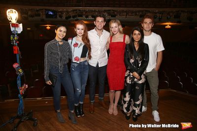 Camila Mendes, Madelaine Petsch, Casey Cott, Lili Reinhart, Marisol Nichols and KJ Ap Photo
