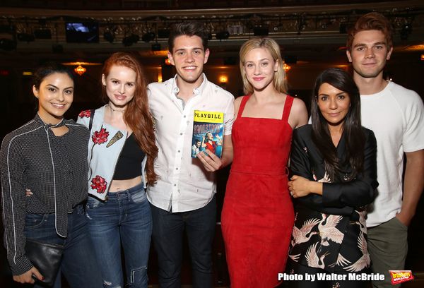 Camila Mendes, Madelaine Petsch, Casey Cott, Lili Reinhart, Marisol Nichols and KJ Ap Photo