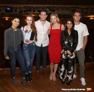 Camila Mendes, Madelaine Petsch, Casey Cott, Lili Reinhart, Marisol Nichols and KJ Ap Photo