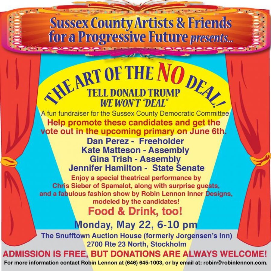 Beth Leavel, Christopher Sieber, Ward Billeisen, Seth Danner & More to Perform Monday 5/22 in Sussex County for THE ART OF THE 'NO' DEAL Benefit Image