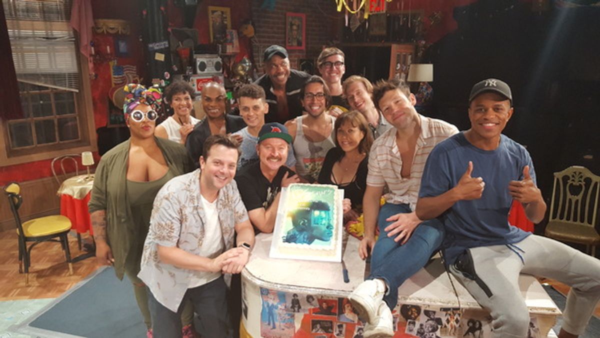 Front row â€“ Director Scott Ebersold, Benjamin Howes, April Ortiz, Taylor Frey, Jeremy Pope
Middle row â€“ Frenchie Davis, Nancy Ticotin, Nathan Lee Graham, Michael Longoria, Anthony Alfaro, Ben Mayne
Back row â€” Richard E. Waits and Music Director Jame at 