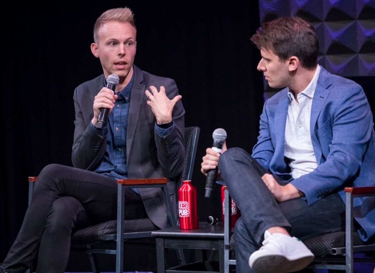 Justin Paul and Benj Pasek at 
