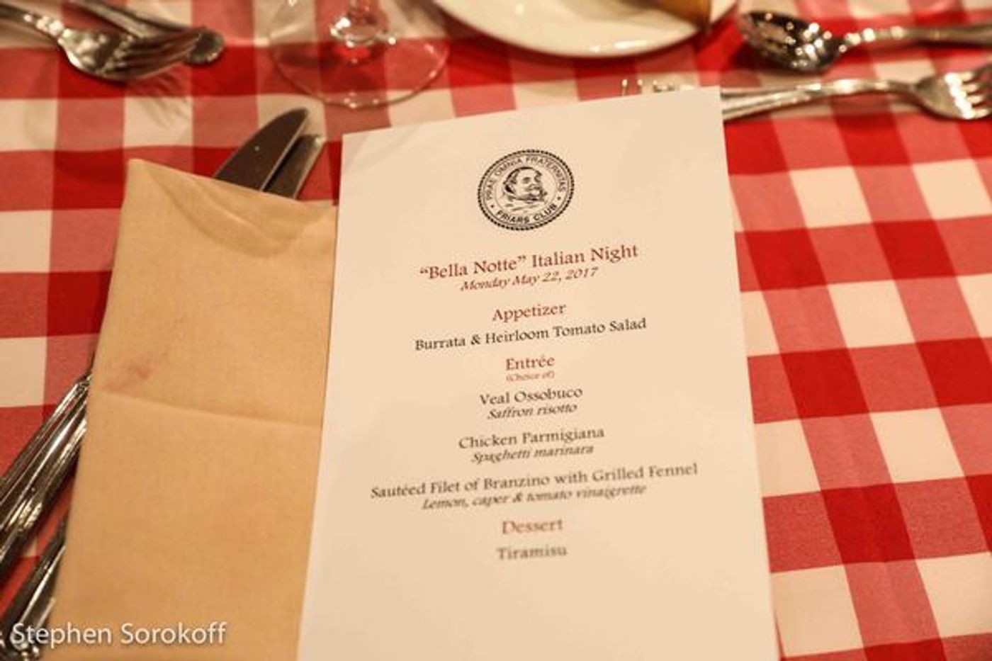 Photo Coverage: Lisa Lampanelli, Dominic Chianese & Others Featured At Friars Club's BELLA NOTTE  Image