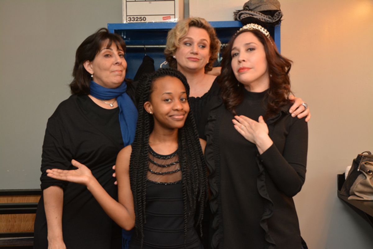 Christine Pedi, Mirirai Sithole, Cady Huffman and Andrea Burns at 