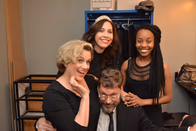 Cady Huffman, Andrea Burns, David Staller and Mirirai Sithole Photo