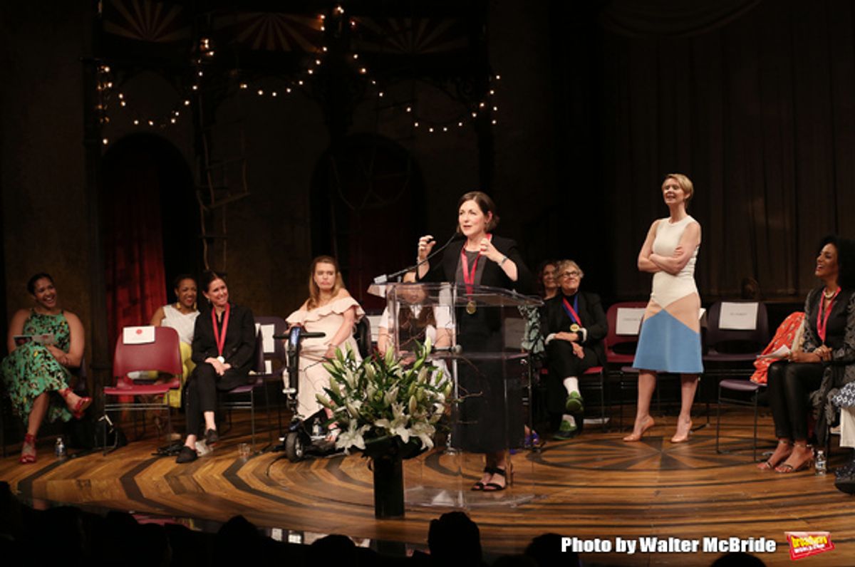 Mandy Greenfield and Cynthia Nixon  at 