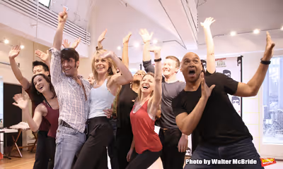 Eric Sciotta, Ashley Spencer and Curtis Wiley with The cast  Photo