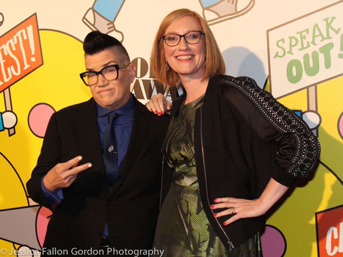 Lea DeLaria and Heather Hitchens at 