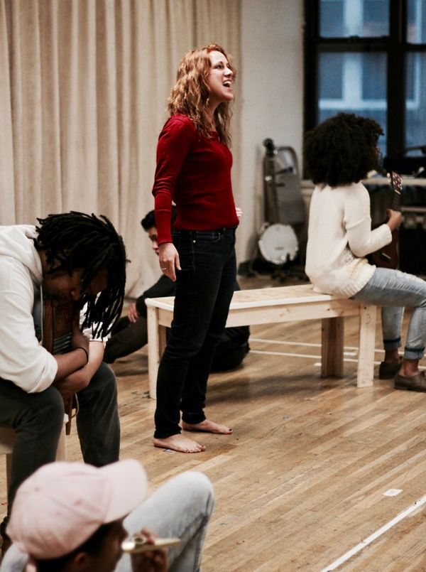 Katy Blake and the cast Photo