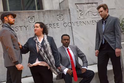 Samuel Bowen Partridge, Jennifer Feather Youngblood, Victor Little and Travis Horsema Photo