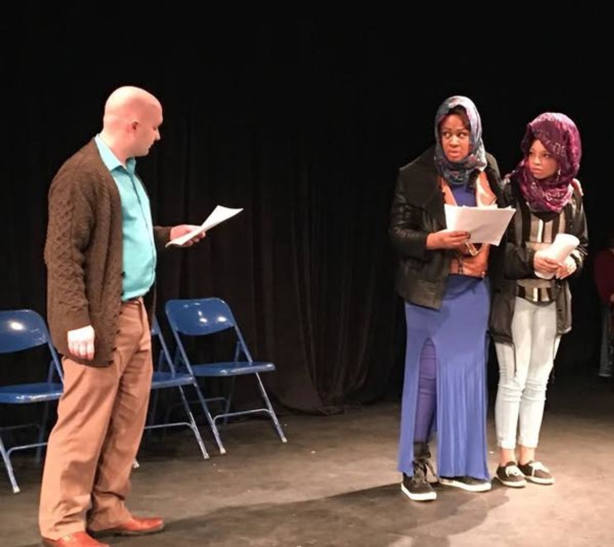 Kenneth Hardcastle, Glynis Brooks and Rae Davis at 