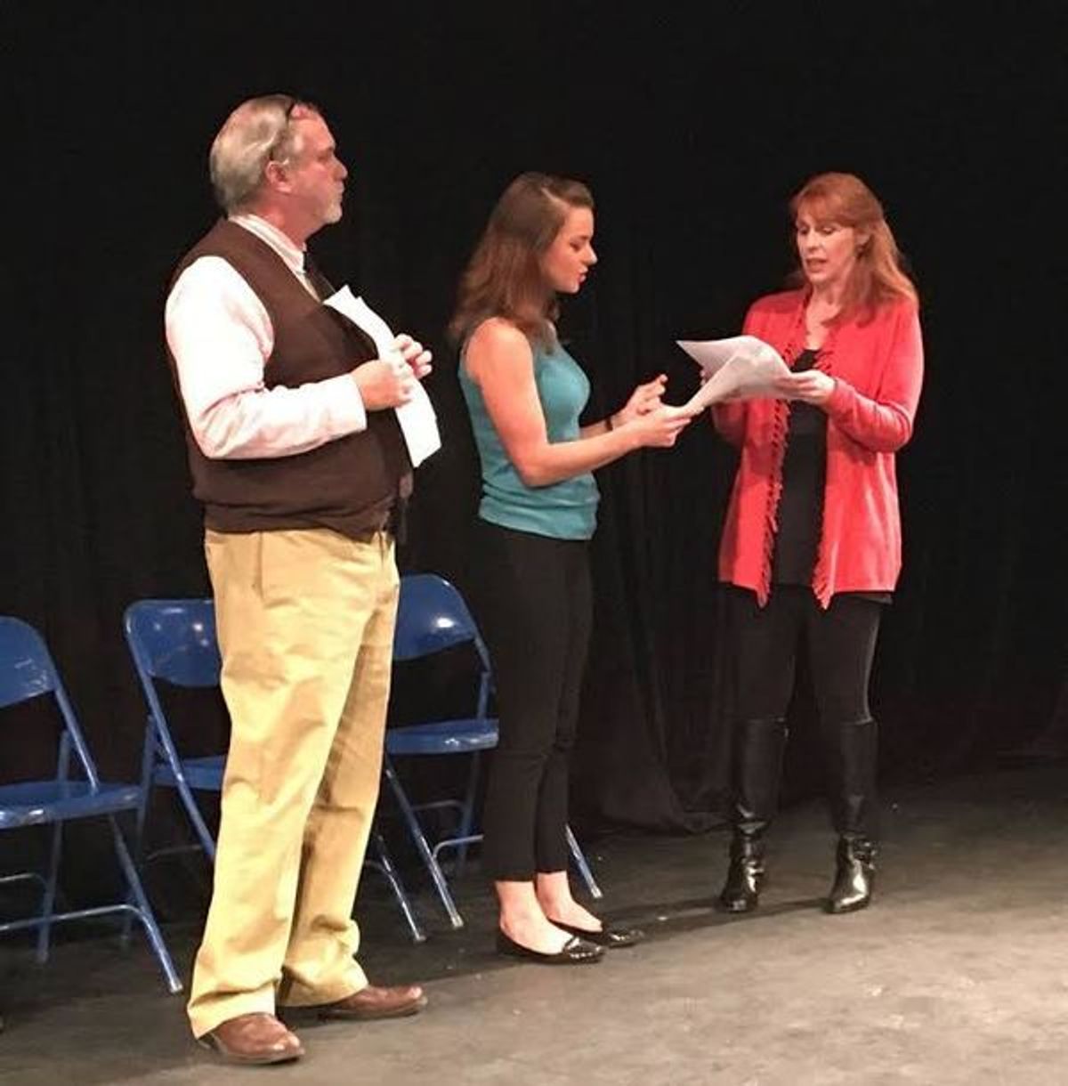 Alan Knoll, Rachel Fenton and Laurie McConnell  at 