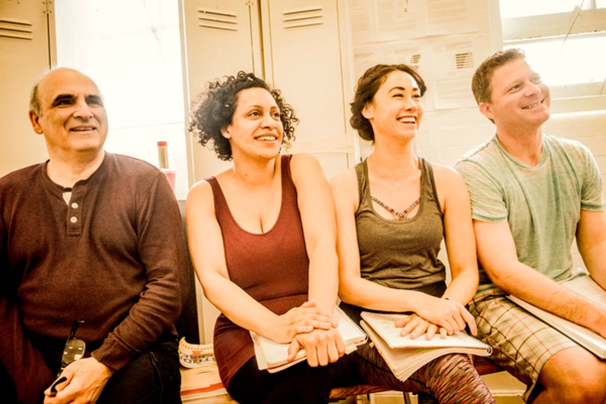 Peter Polycarpou, Krysten Cummings, Siubhan Harrison and Dean Chisnall at 