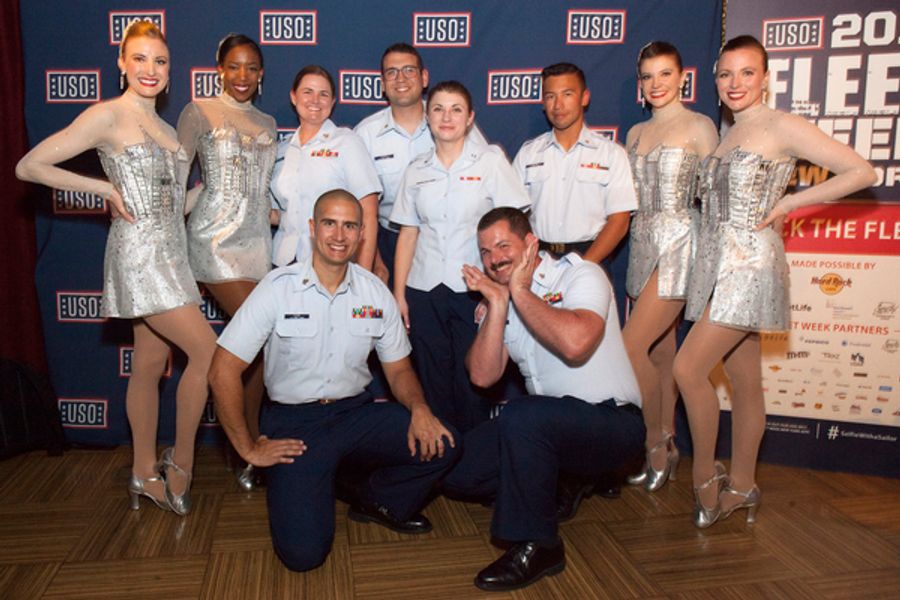 Photo Flash: Radio City Rockettes Join Forces with the USO for Fleet Week and More Image