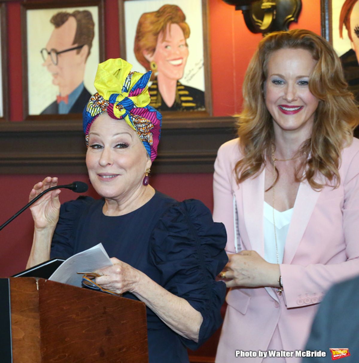 Bette Midler and Katie Finneran at 