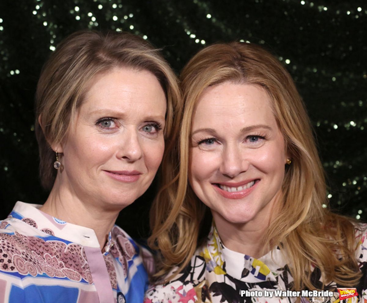 Cynthia Nixon and Laura Linney at 