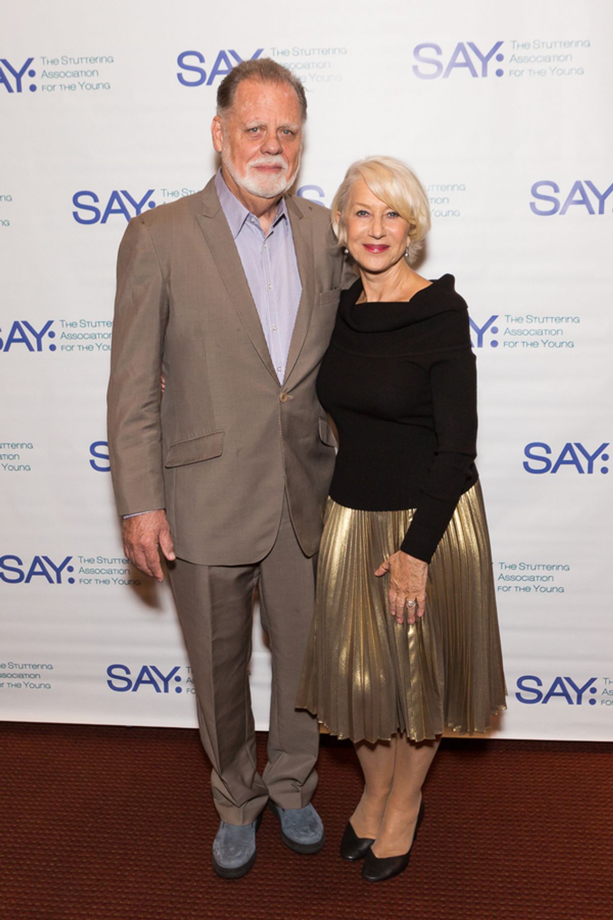Taylor Hackford and Helen Mirren at 