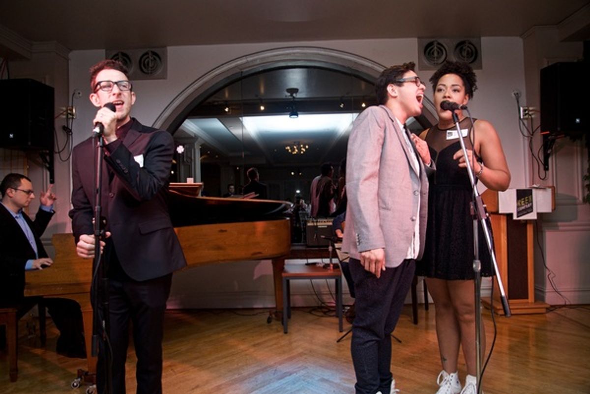  Nick Blaemire,  George Salazar and Ciara Renee  at 