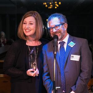 Victoria Leacock Hoffman with Jonathan Silverstein  Photo