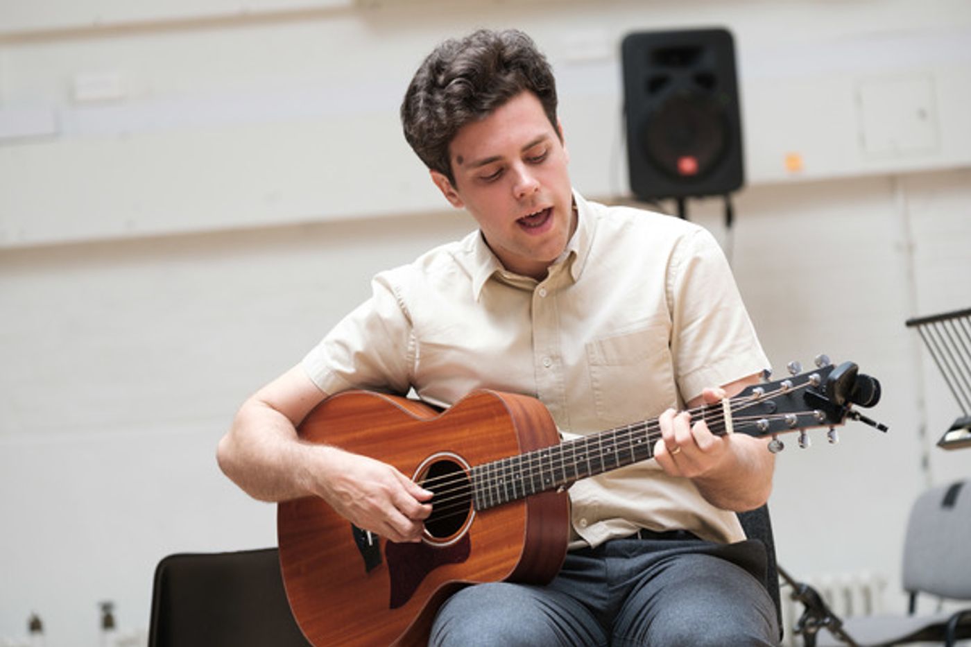 Photo Flash: Inside Rehearsal with Charlie Fink and Jade Anouka for COVER MY TRACKS at The Old Vic  Image