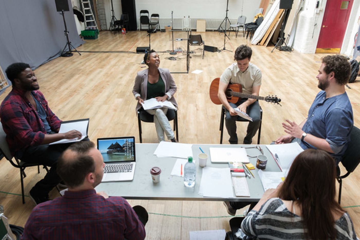 Photo Flash: Inside Rehearsal with Charlie Fink and Jade Anouka for COVER MY TRACKS at The Old Vic  Image