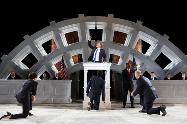 Gregg Henry (center) and the company Photo