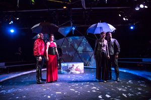 Frank Britton, Charlene V. Smith, Alyssa Sanders, and Louis E. Davis  Photo