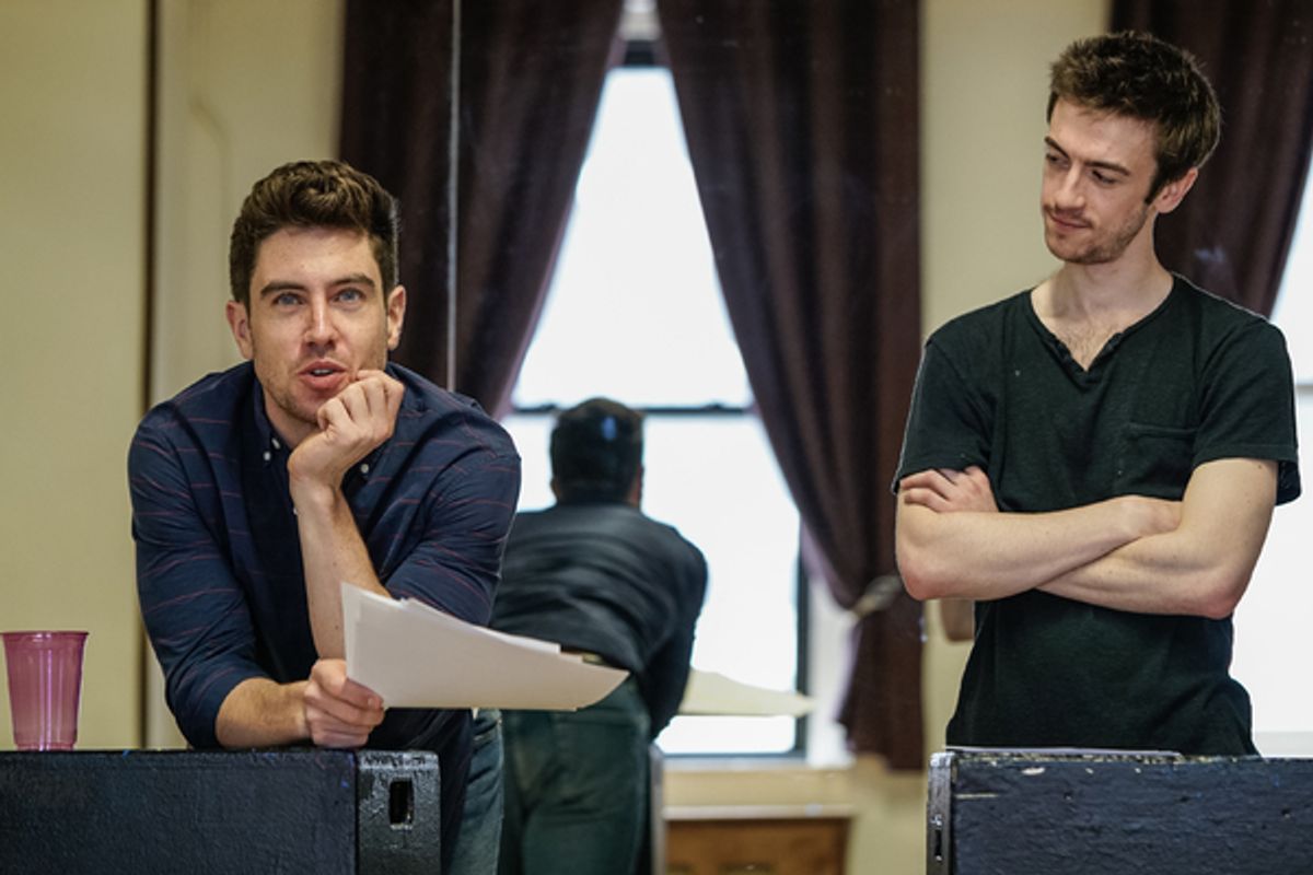 Robbie Simpson and Patrick Riley at 