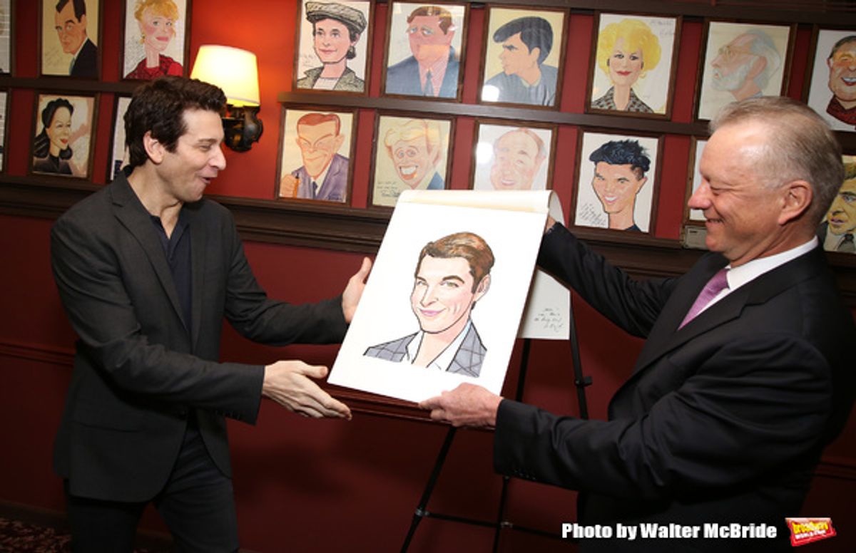Andy Karl and Max Klimavicius  at 