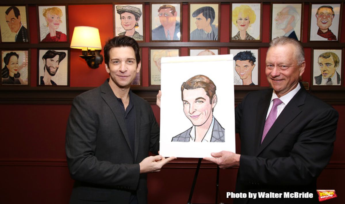 Andy Karl and Max Klimavicius  at 