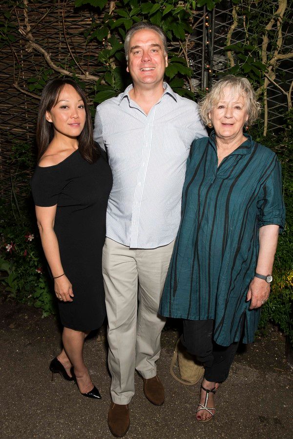 Naoko Mori, Mark Heenehan and Maggie Steed Photo