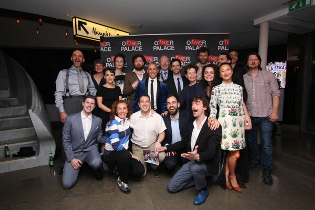 The full company of LA STRADA plus Frances Cafellini and Kenny Wax at 