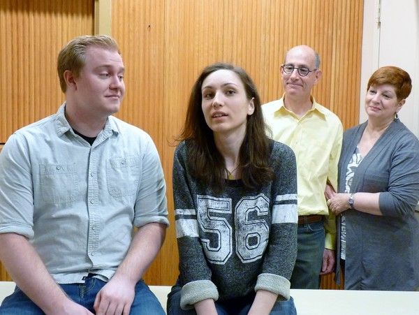 Justin Thomas (as George), Dakota Martin (as Emily) Rodd Berro (as Mr. Webb) and Chri Photo