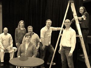 (back row) Ed Woodyard (as Howie Newsome), Kathy Files DiBiasi (as Mrs. Gibbs), Jeff  Photo