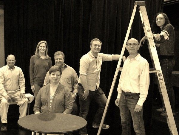 (back row) Ed Woodyard (as Howie Newsome), Kathy Files DiBiasi (as Mrs. Gibbs), Jeff  Photo