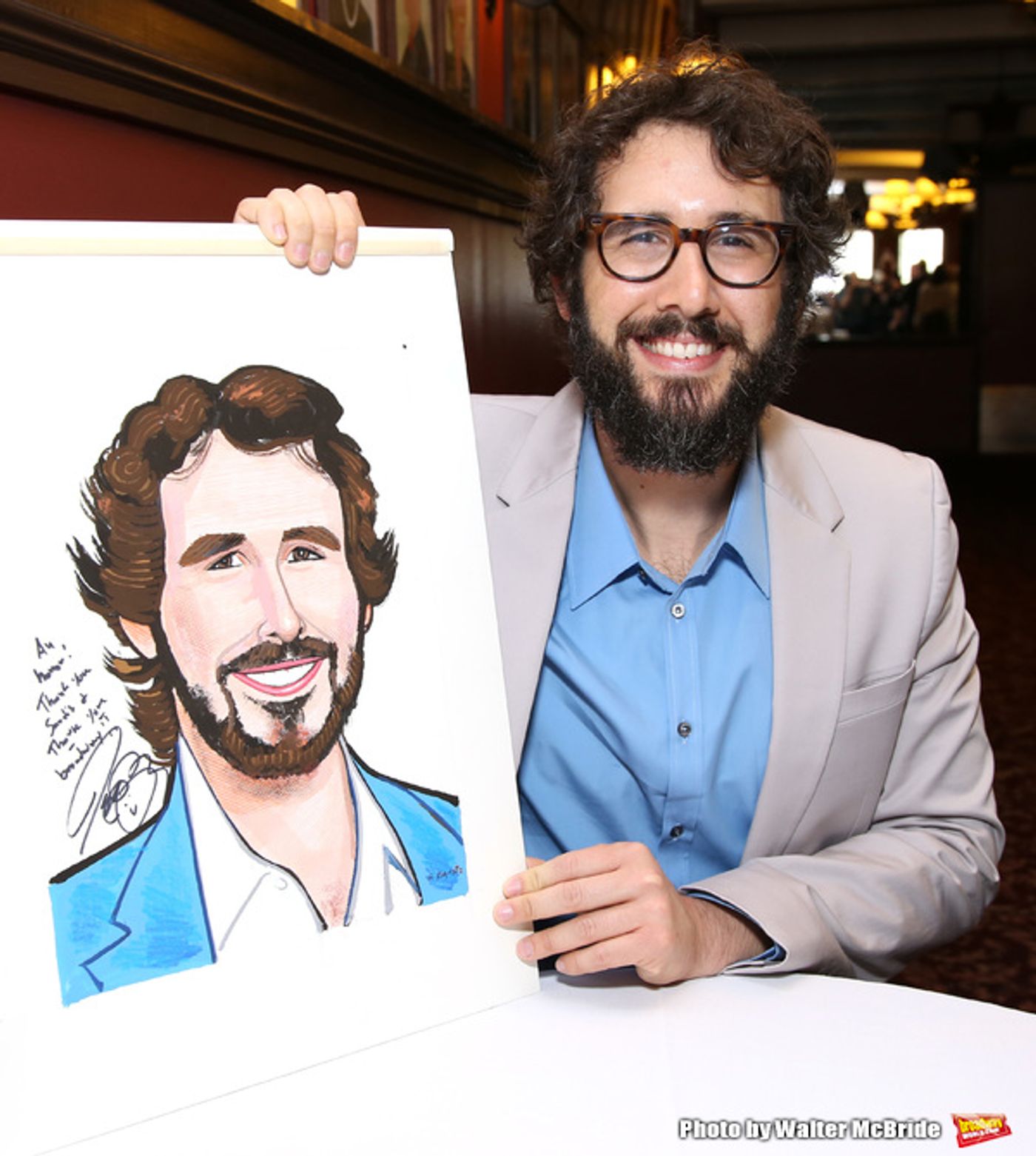Photo Coverage: What About Josh? Josh Groban Receives Sardi's Portrait  Image