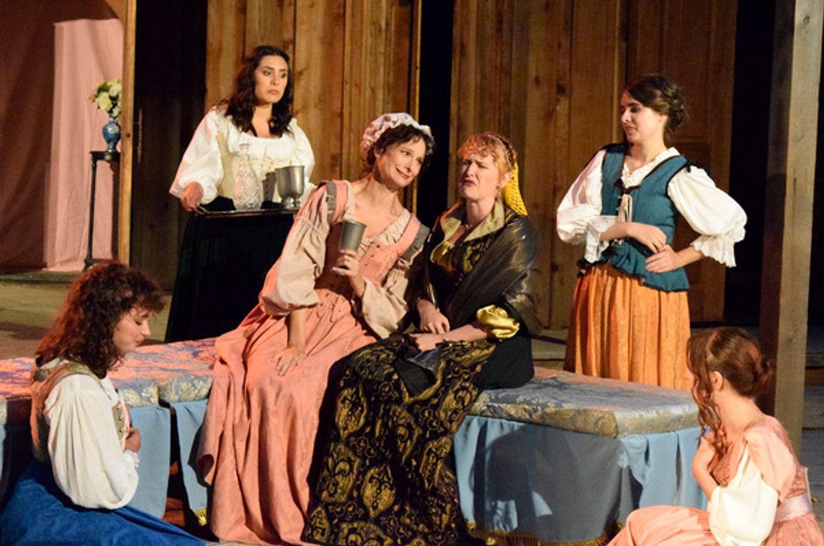 Evangeline Edwards, Olivia Berumen,Susan Angelo, Willow Geer, Bethany Koulias, Laura Zanoni at 