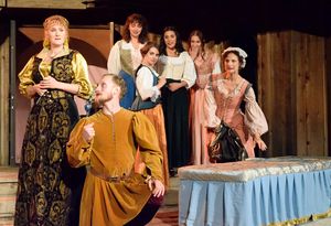 Willow Geer, Tavis L. Baker, Evangeline Edwards, Bethany Koulias, Olivia Berumen, Laura Zanoni and Susan Angelo
Photo by Liam Flanders @ BroadwayWorld Willow Geer, Tavis L. Baker, Evangeline Edwards, Bethany Koulias, Olivia Berumen, Lau Photo