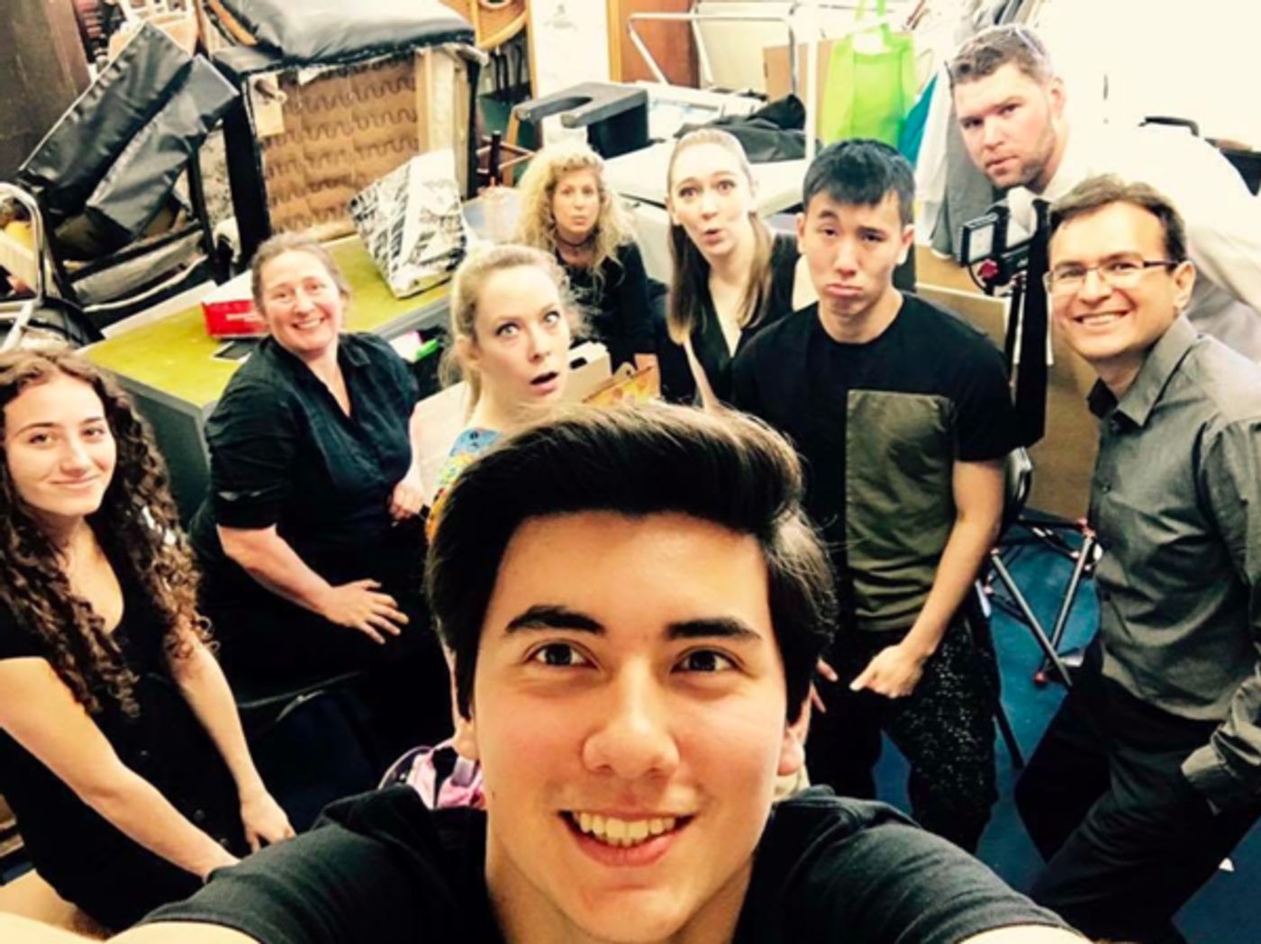 Photo Flash: BANDSTAND Gets a Lesson in Drumming and More Saturday Intermission Pics!  Image